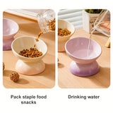 CERAMIC ELEVATED PET FOOD BOWLS