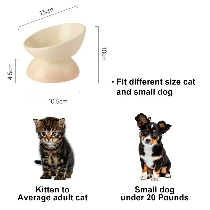 Ceramic Elevated Pet Food Bowls