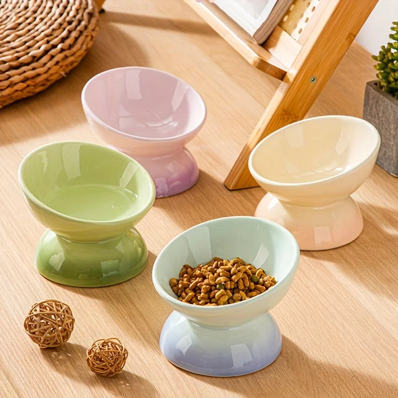 CERAMIC ELEVATED PET FOOD BOWLS