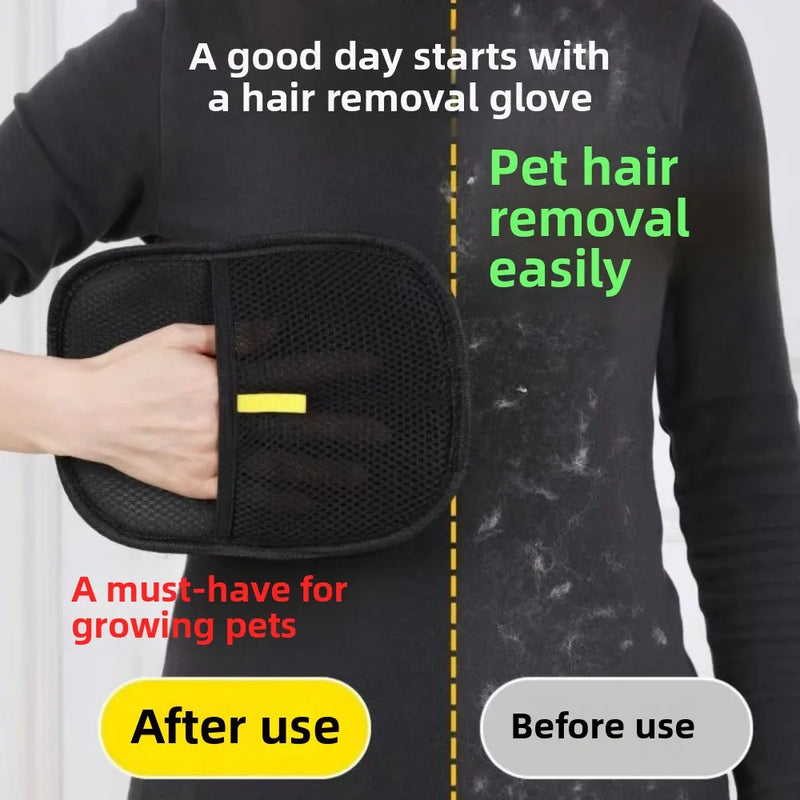 DOG BRUSH REMOVES PET HAIRS