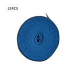 Frosted dry grip tape for sports equipment roll in blue color, ideal for badminton and tennis rackets, 25 pieces
